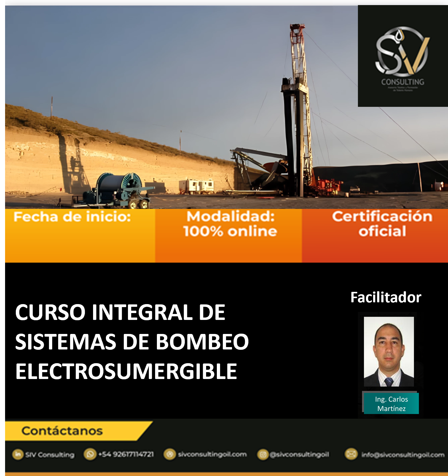 CURSO INTEGRAL DE SISTEMAS DE BOMBEO ELECTROSUMERGIBLE (ESP)